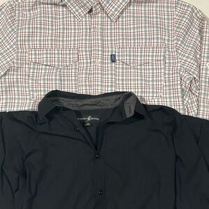 [BUNDLE OF TWO] Men’s Size Small Long Sleeve Button Up Shirts: